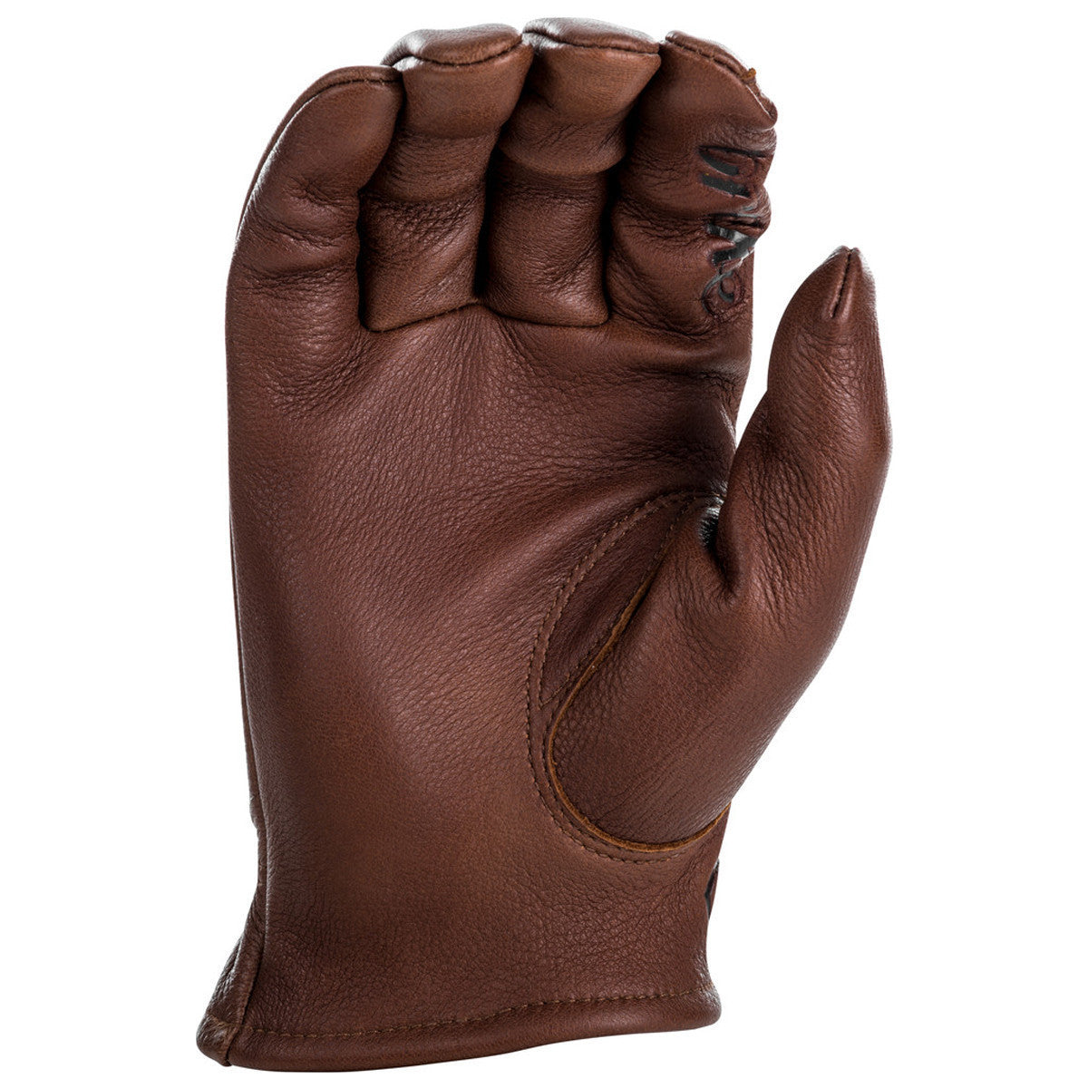 Highway 21 Louie Leather Motorcycle Gloves - Brown Palm View