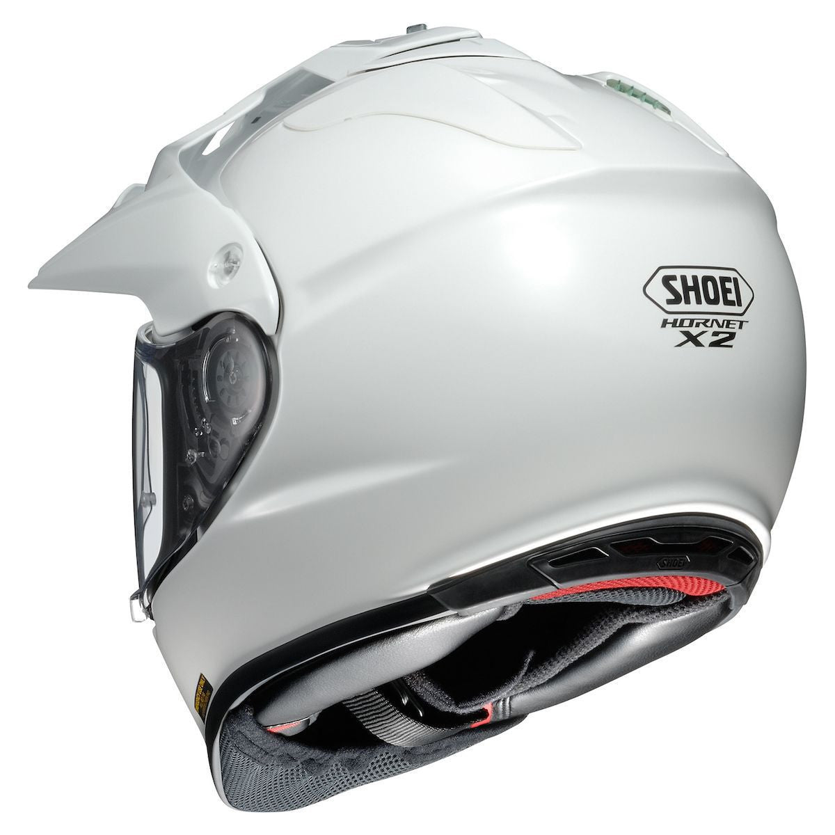 Shoei Hornet X2 Adventure Helmet - White - Back View