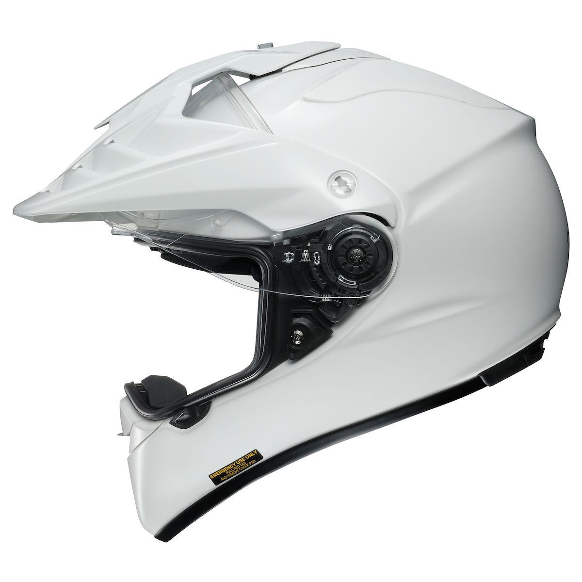 Shoei Hornet X2 Adventure Helmet - White - Side View