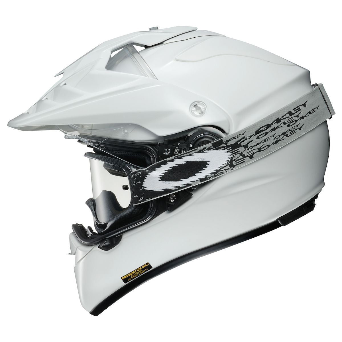 Shoei Hornet X2 Adventure Helmet - White - Side View