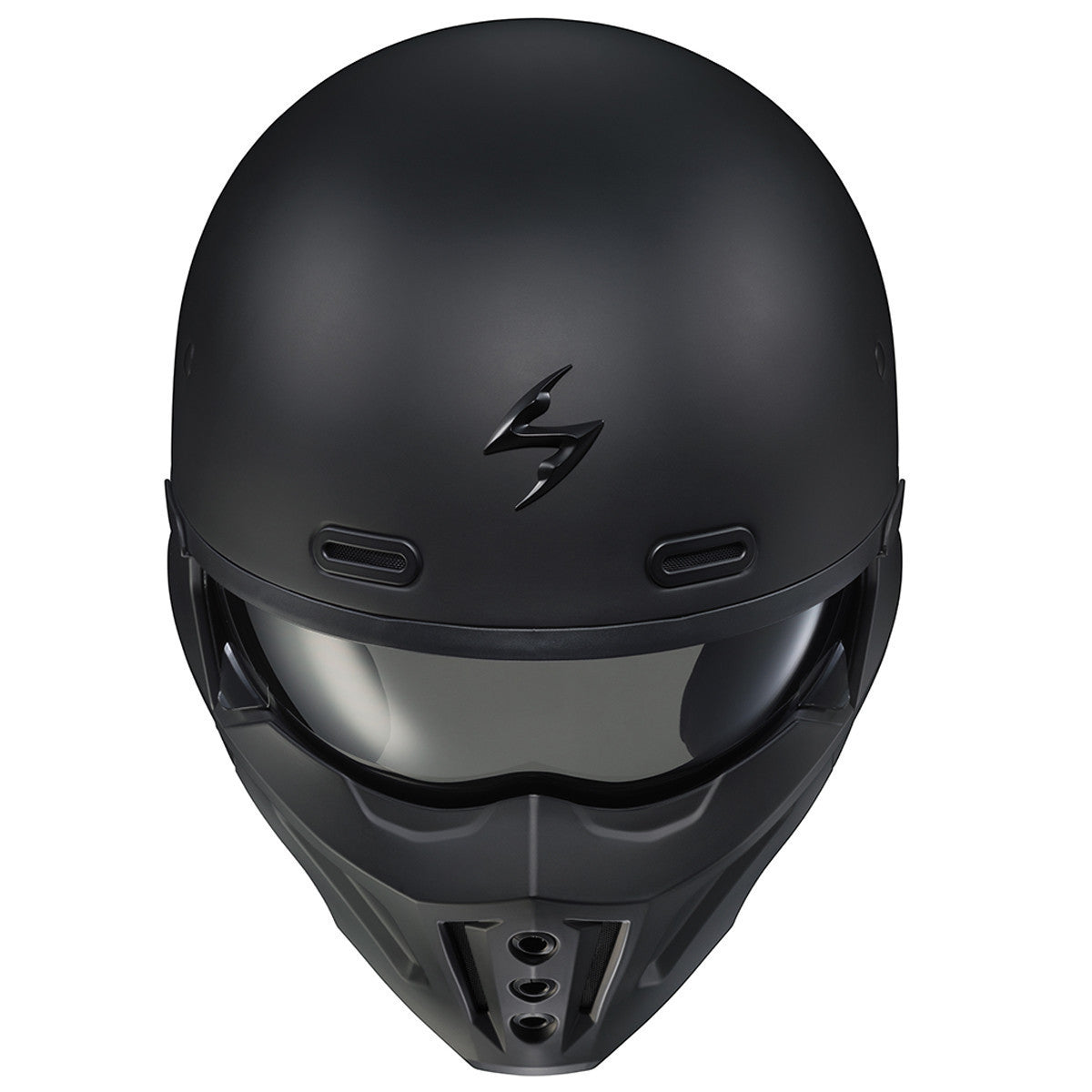 Scorpion Covert X Helmet - Matte Black Top View