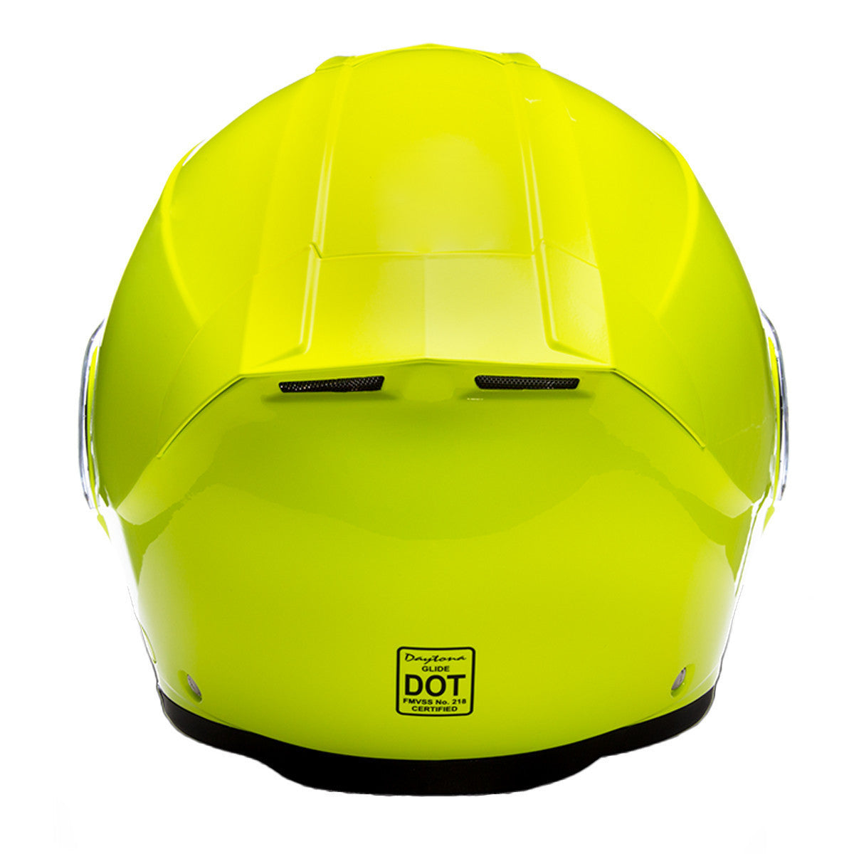 Daytona Glide Hi-Viz Modular Helmet - Back View