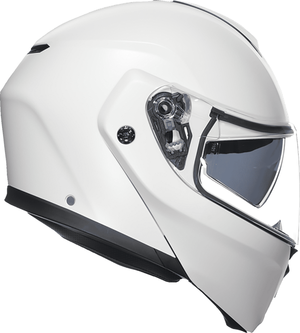 AGV-Solid-Street-Modular-Motorcycle-Helmet-Matte-White-side-view