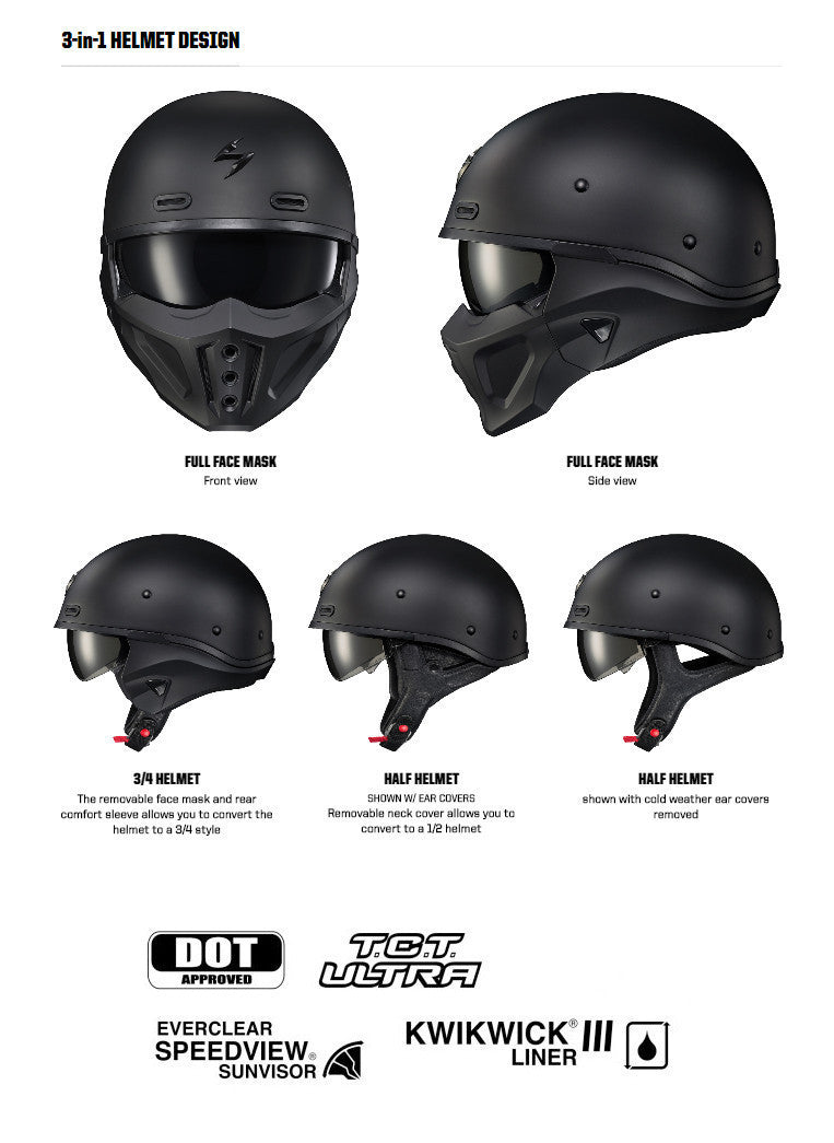 Scorpion Covert X Helmet - info