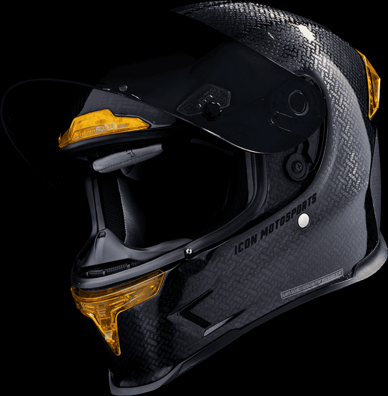 icon-airframe-pro-carbon-4tress-full-face-motorcycle-helmet-yellow-visor-open