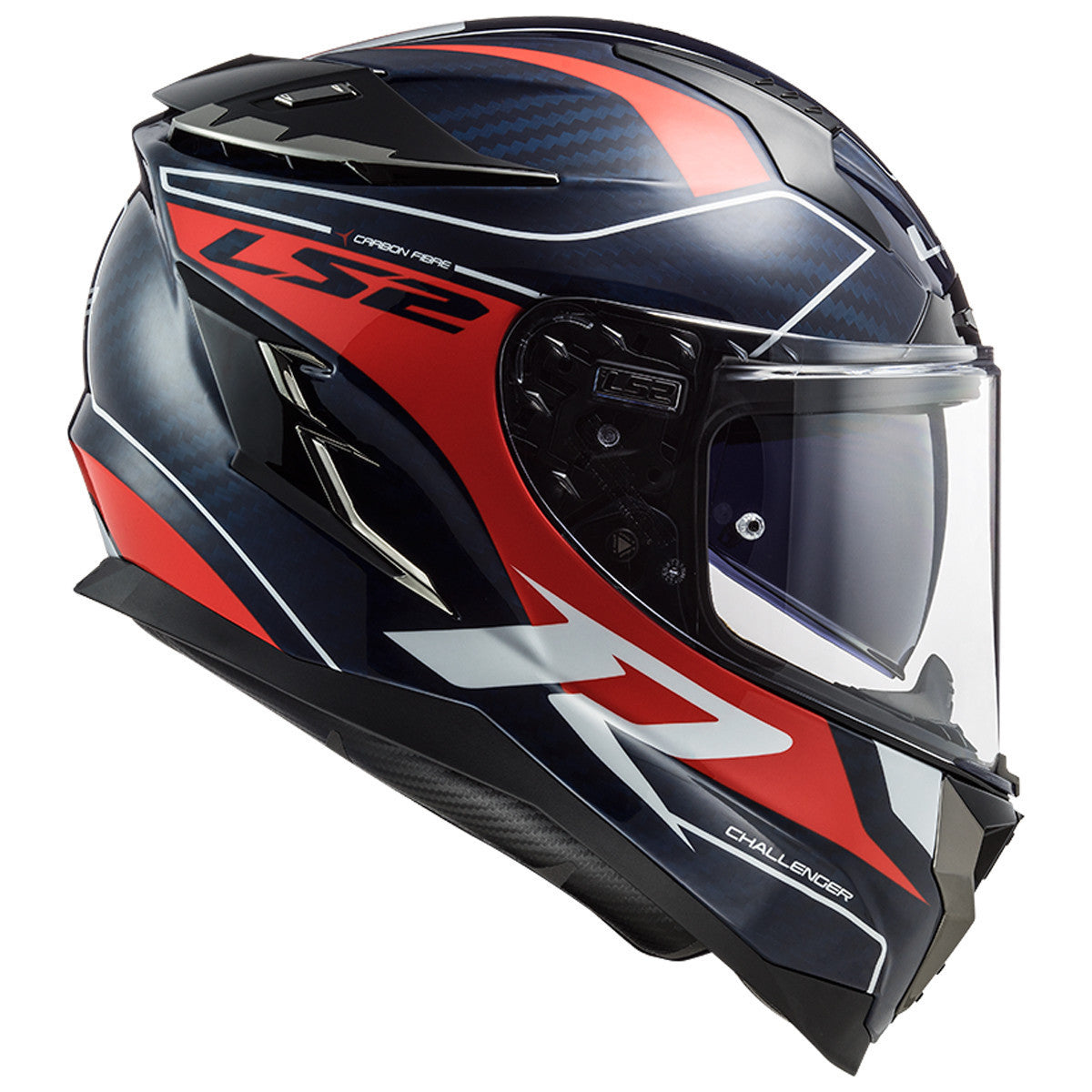 LS2 Challenger Carbon Carver Helmet - Side View