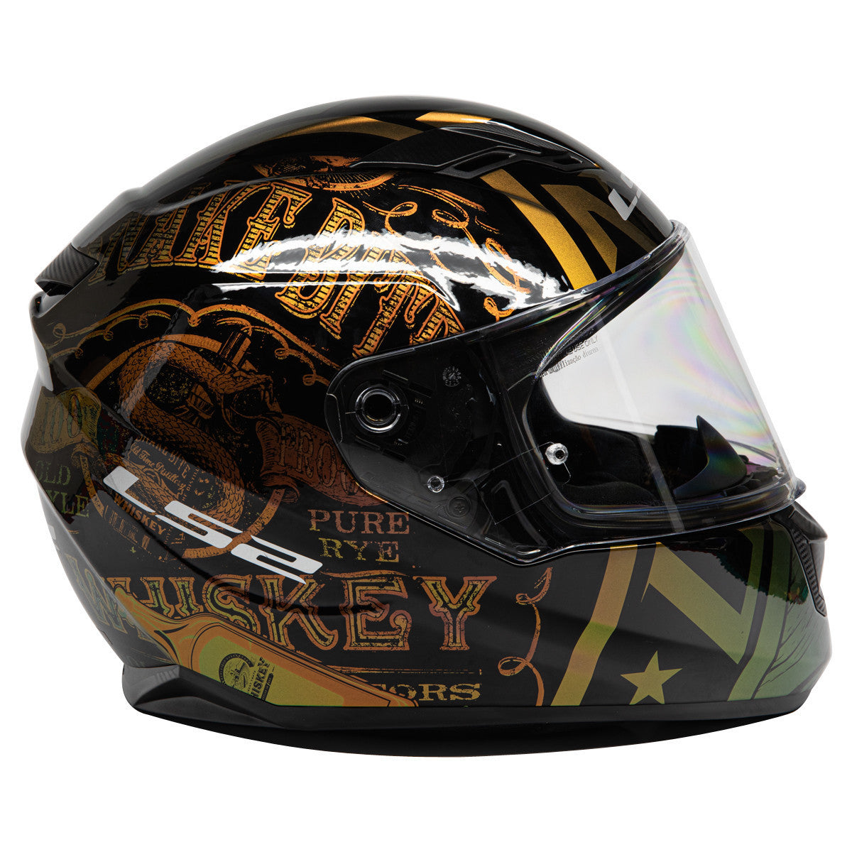 LS2 Stream Snake Helmet - Side View