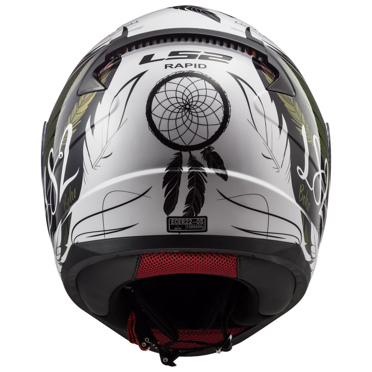 LS2 Rapid Dream Catcher Helmet - Back View