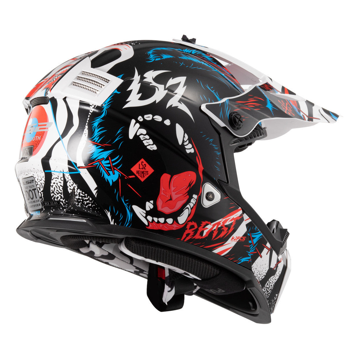 LS2 Youth Gate Beast Helmet - Side View