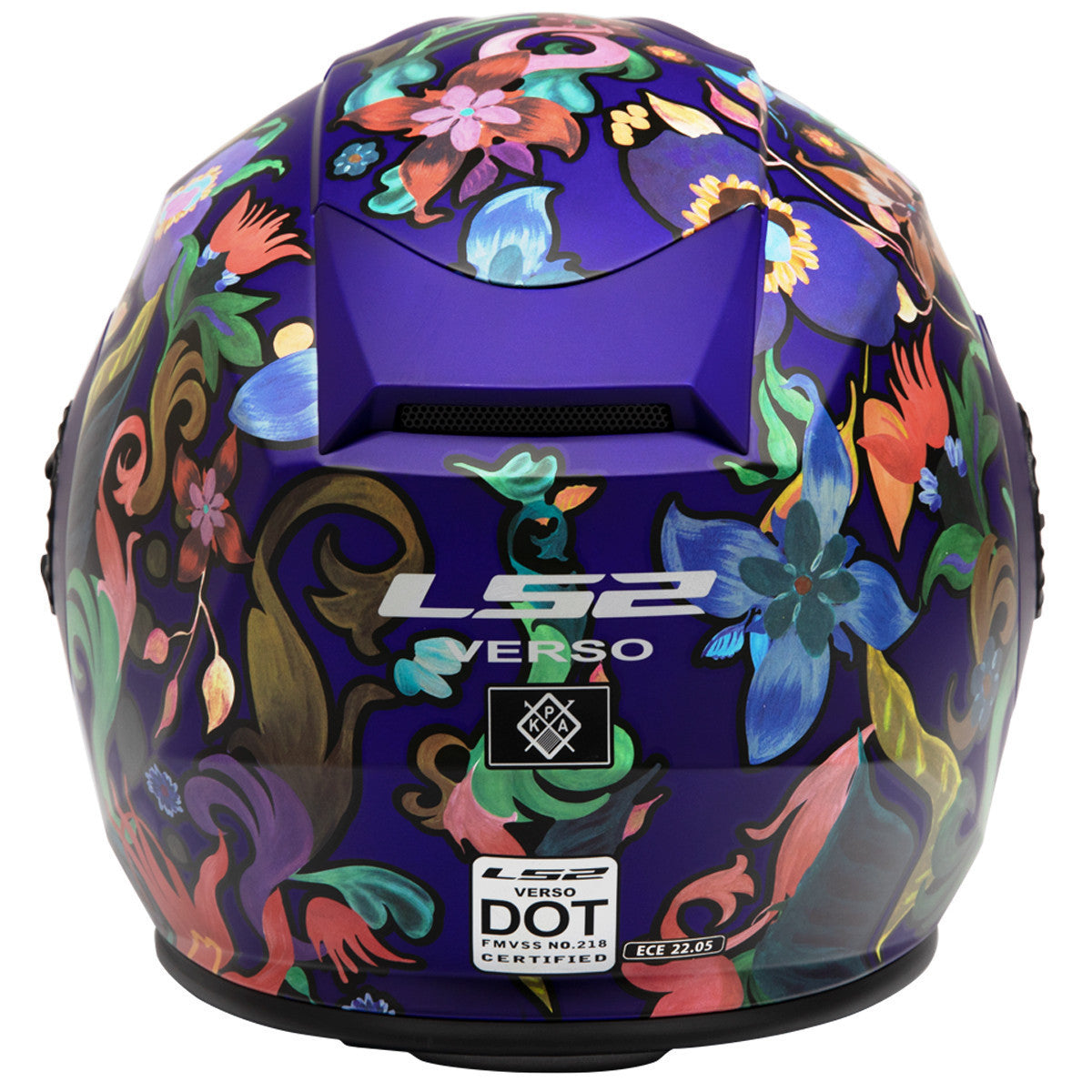 LS2 Verso Flora Brazil Helmet - Back View