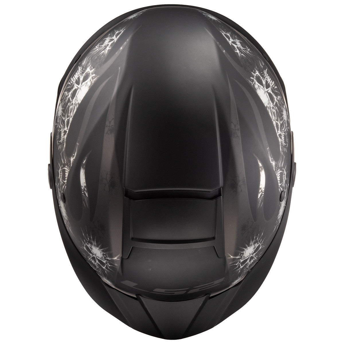 LS2 Rebellion Bones Half Helmet - Top View