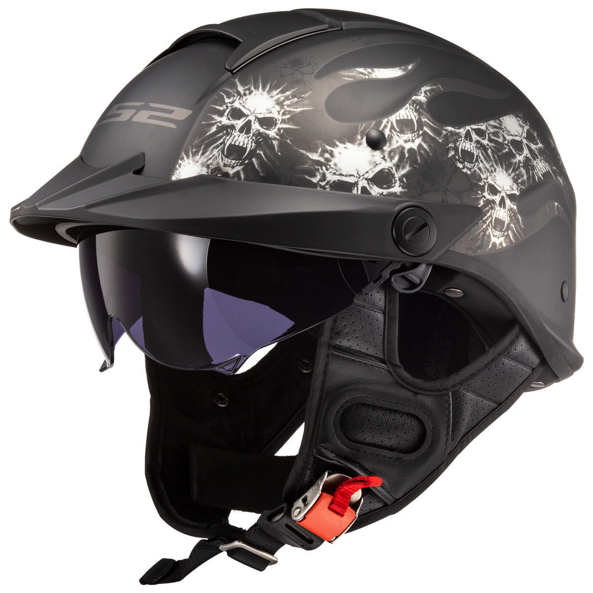 LS2 Rebellion Bones Half Helmet