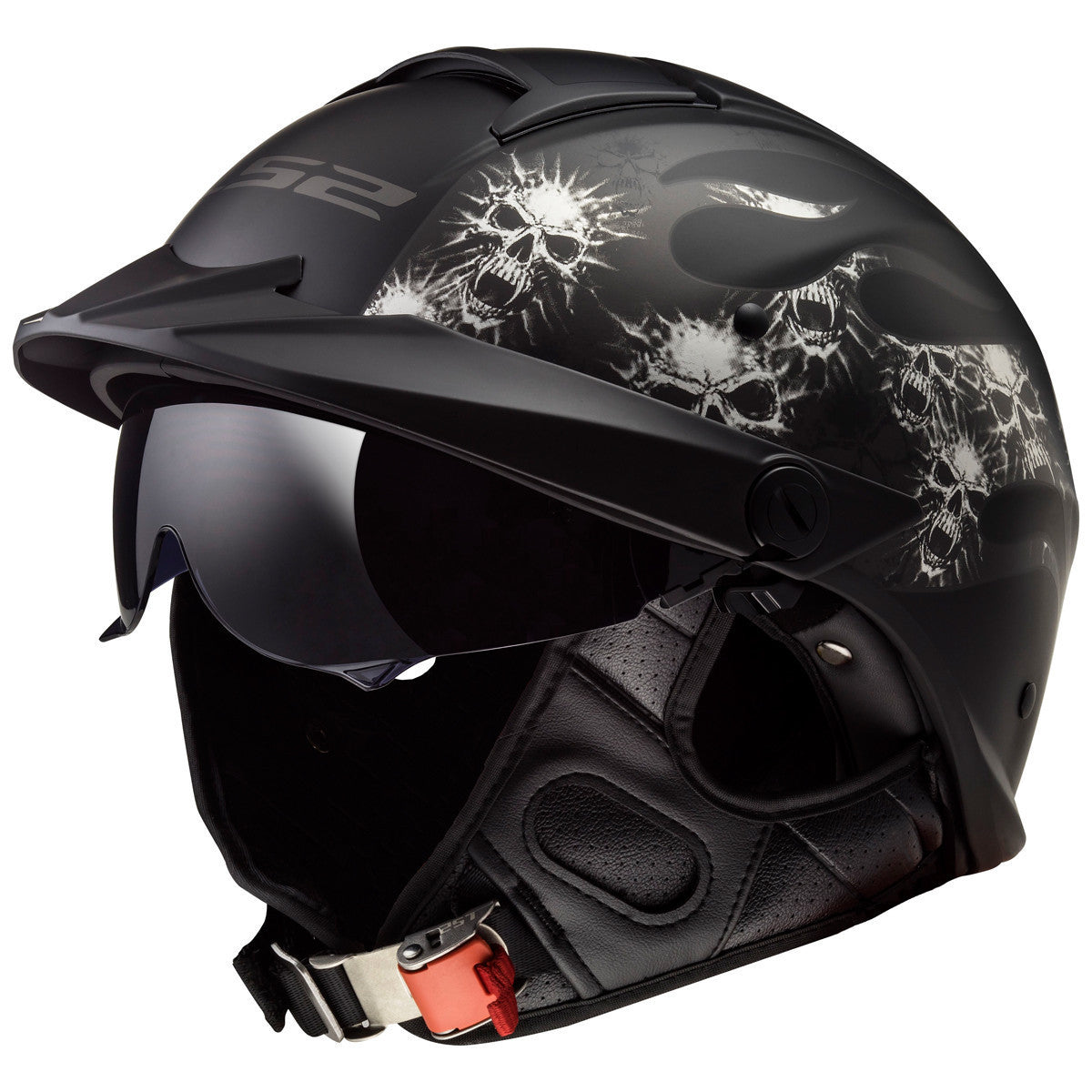 LS2 Rebellion Bones Half Helmet