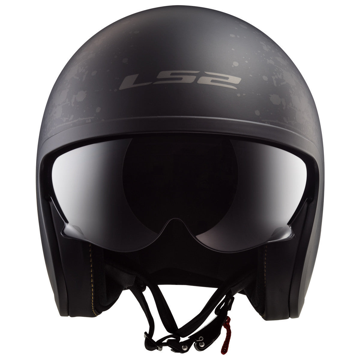 LS2 Spitfire Black Flag Helmet - Front View