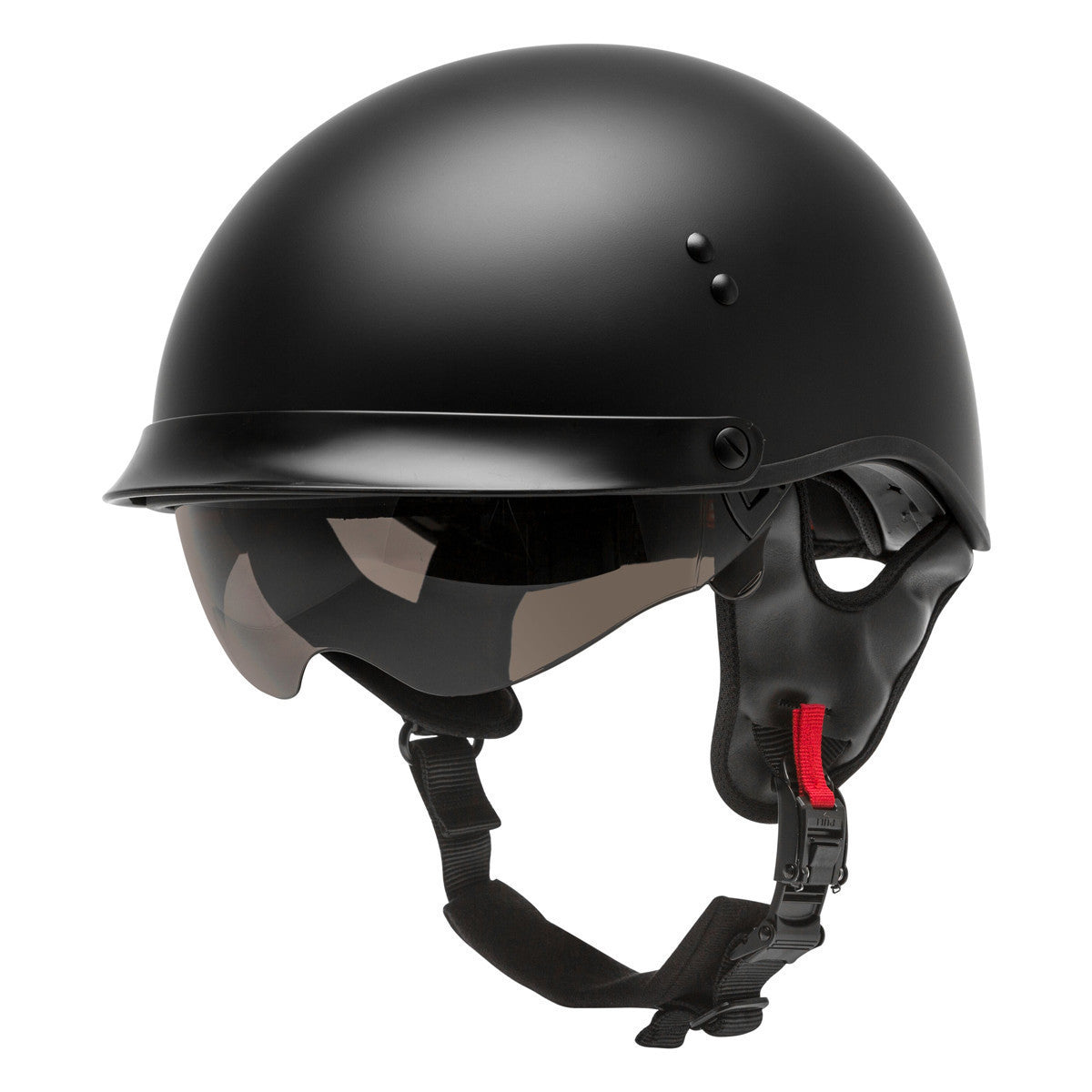 GMax HH 65 Full Dressed Half Helmet - Matte Black