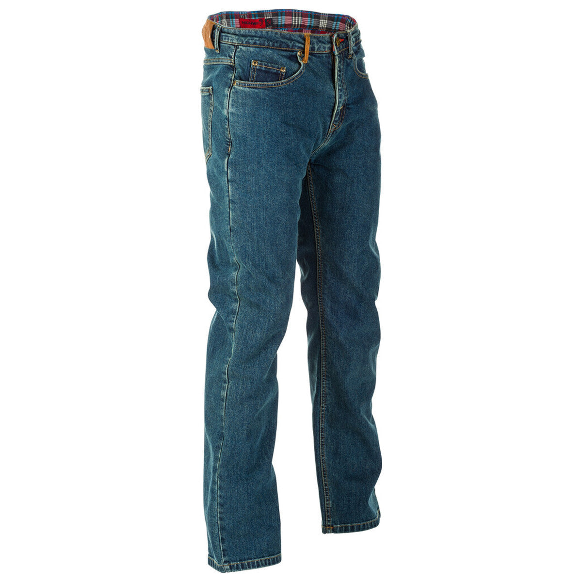 Highway 21 Blockhouse Mens Motorcycle Riding Jeans - Blue