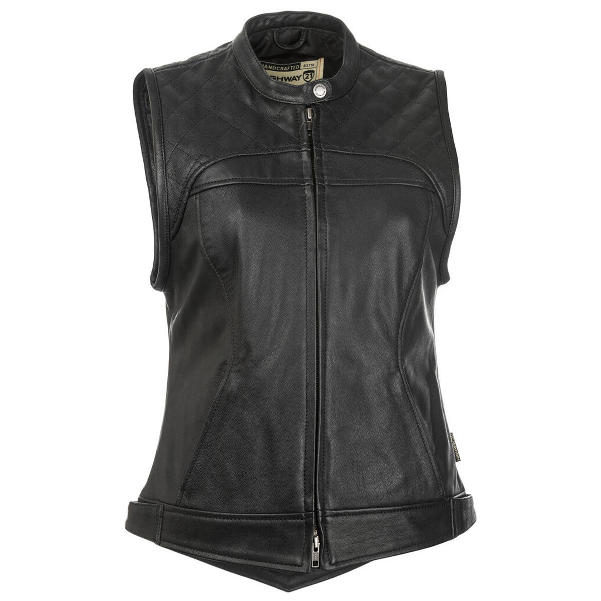 Highway 21 Women's Ava Leather Motorcycle Vest