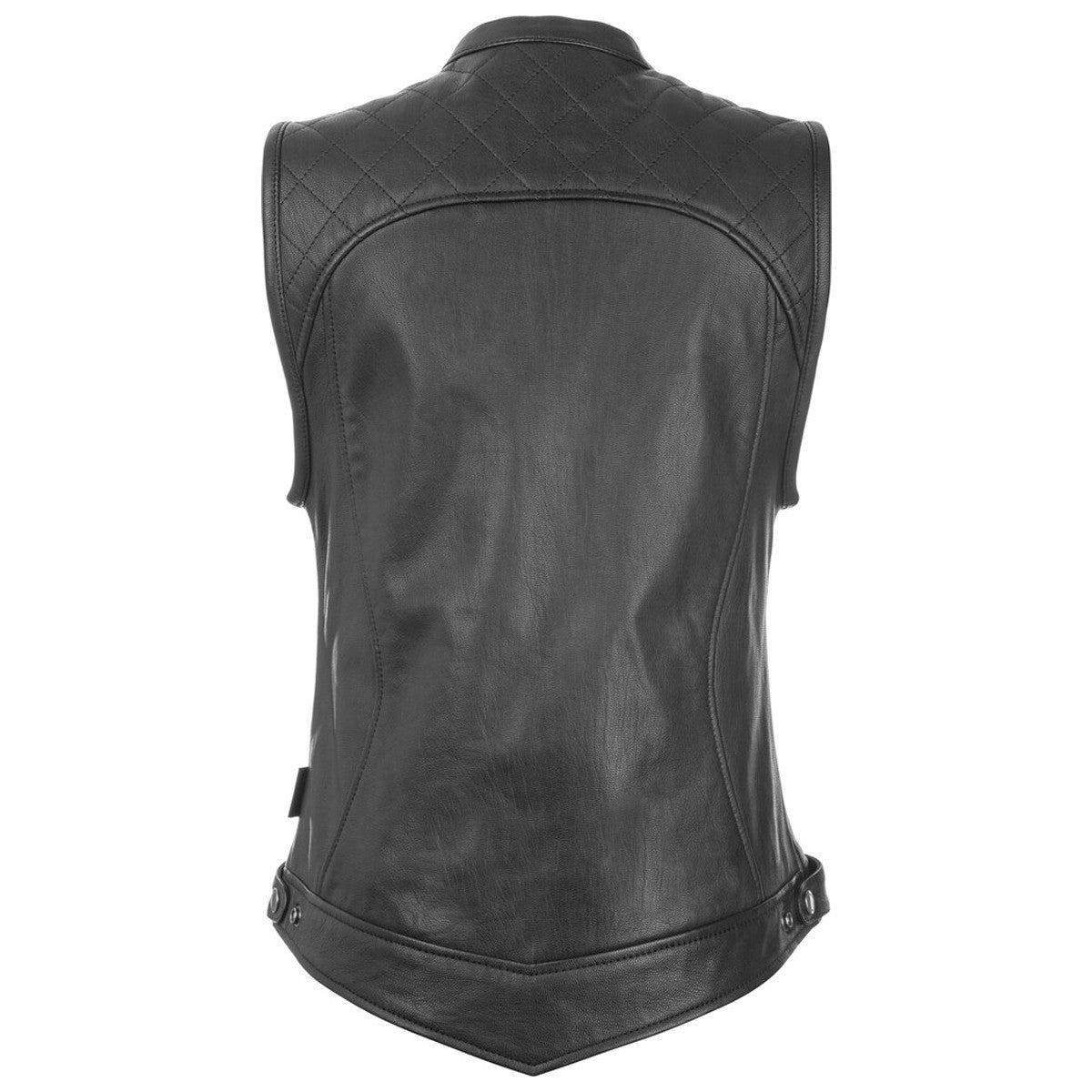 Highway 21 Women's Ava Leather Motorcycle Vest - Back View