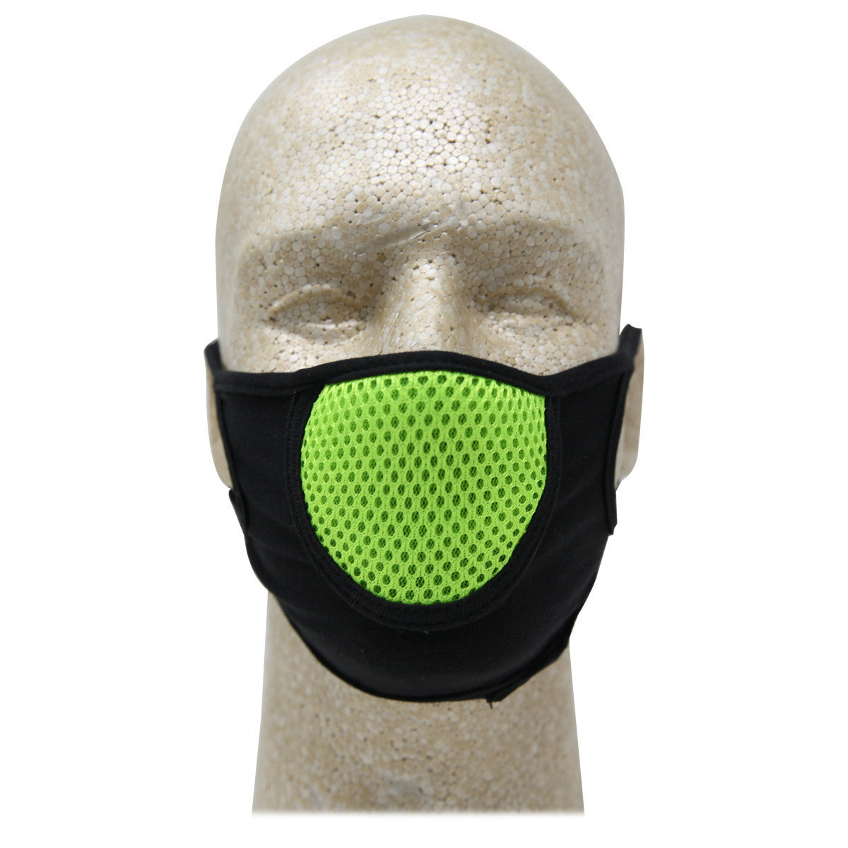 Vance VA705 CoolMax Biker Motorcycle Half Face Mask - Green