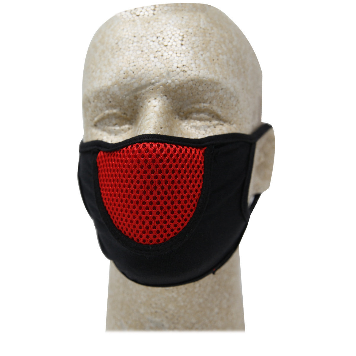 Vance VA705 CoolMax Biker Motorcycle Half Face Mask - Red