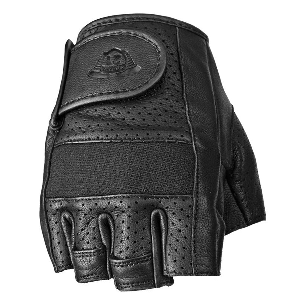 Highway 21 Half Jab Perforated Leather Motorcycle Gloves