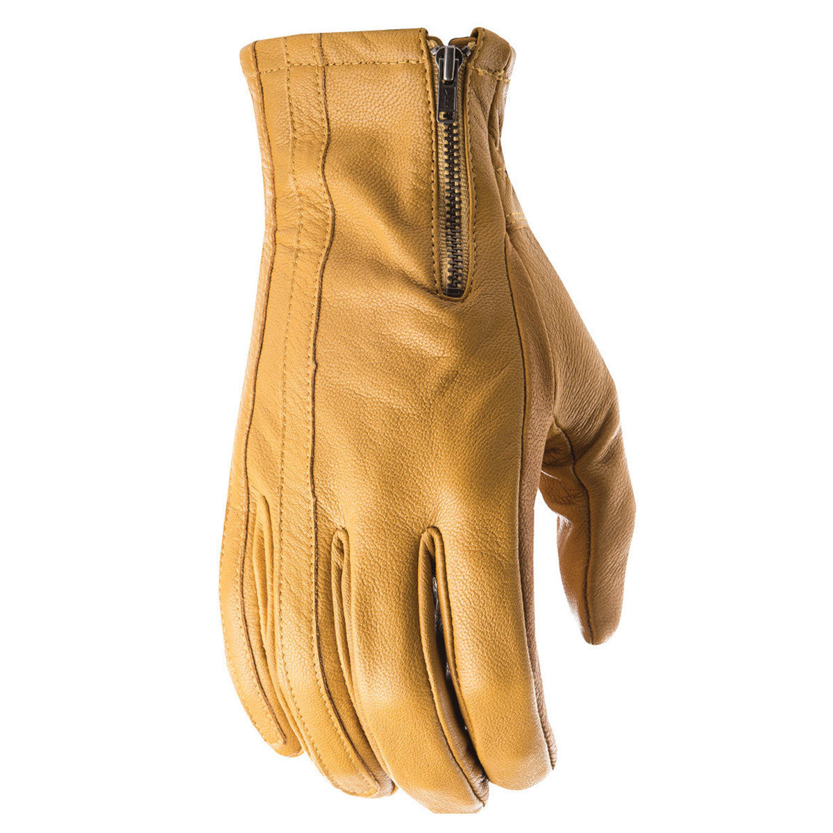 Highway 21 Recoil Leather Motorcycle Gloves - Tan