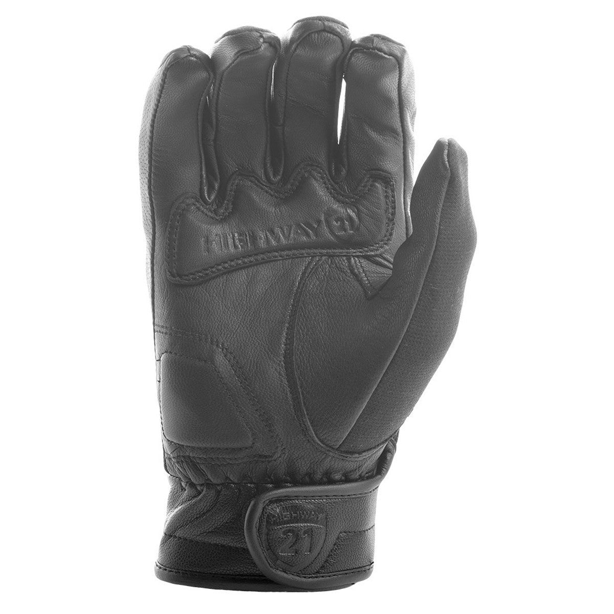 Highway 21 Revolver Leather Motorcycle Gloves - Palm View