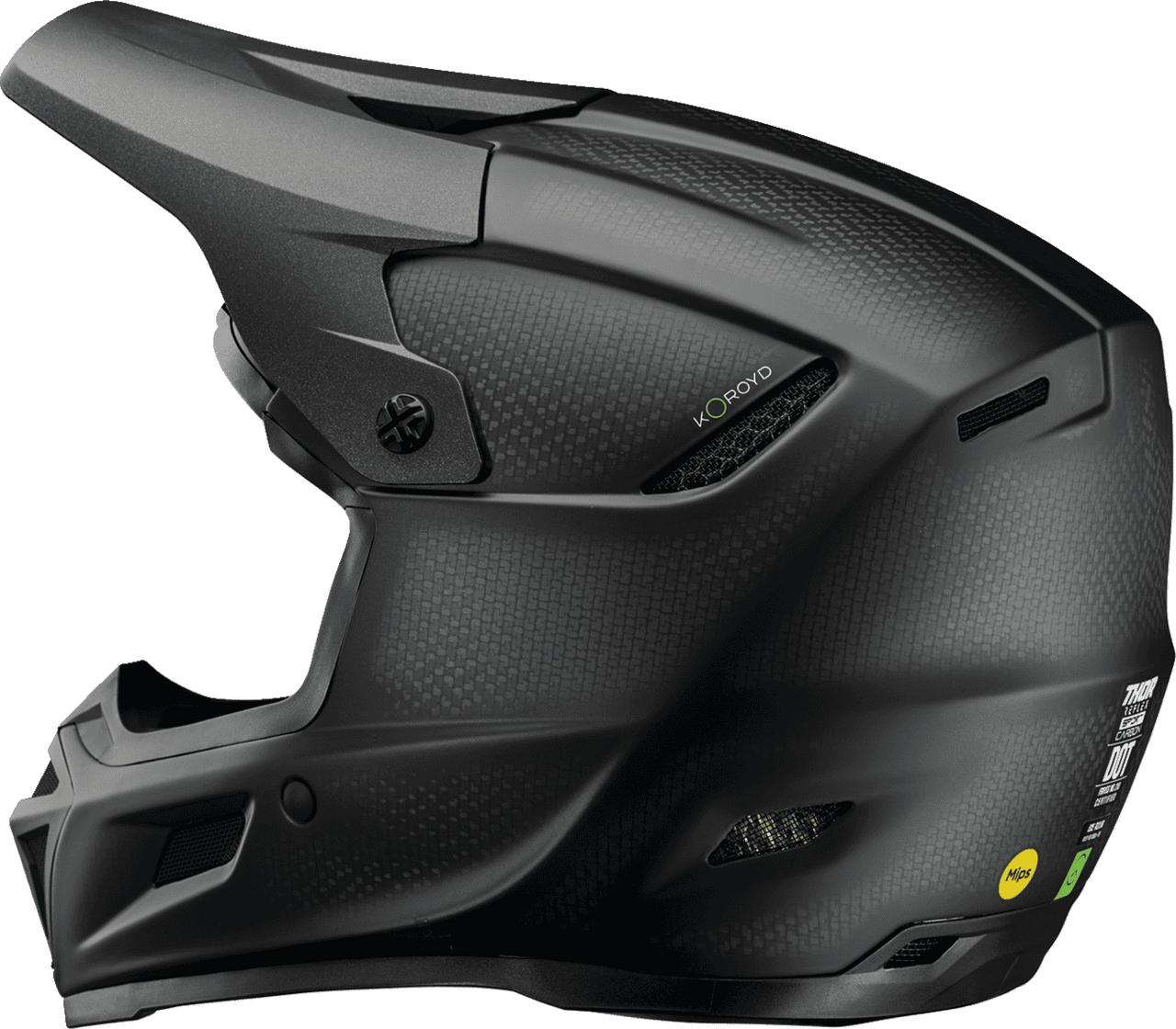 thor-reflex-sport-carbon-stealth-mips-motorcycle-helmet-side-view