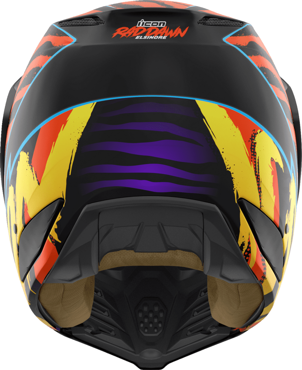 icon-elsinore-rad-dawn-modular-motorcycle-helmet-orange-back-view