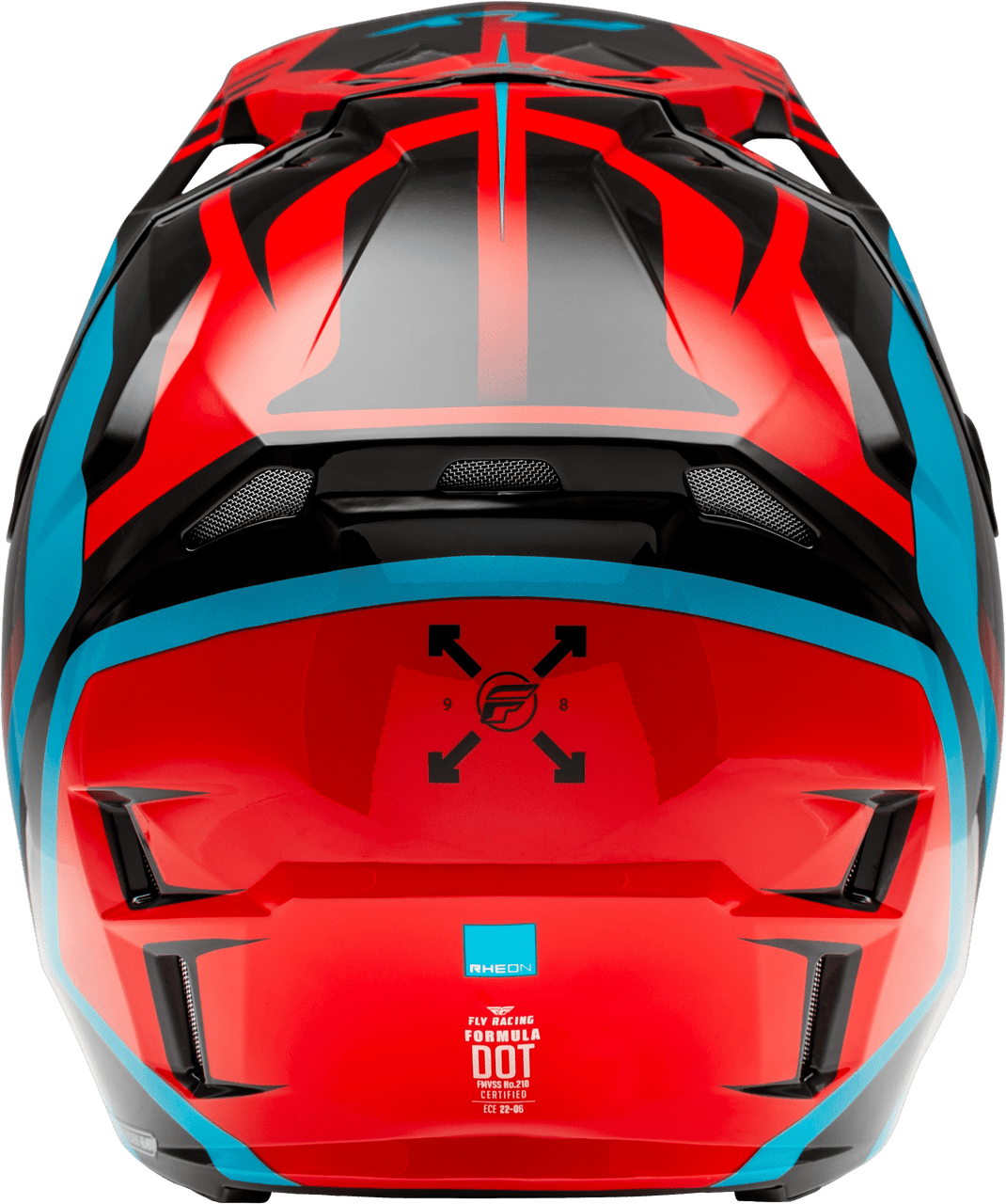 Fly-Racing-Formula-CP-Krypton-Motorcycle-Helmet-red/black/blue-back-view