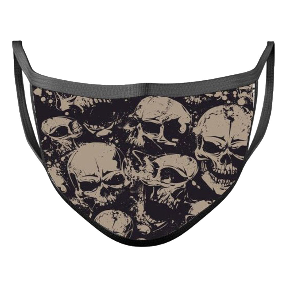 Vance Reusable 2 Layers Soft Materials Skulls Face Mask - Pack of 3