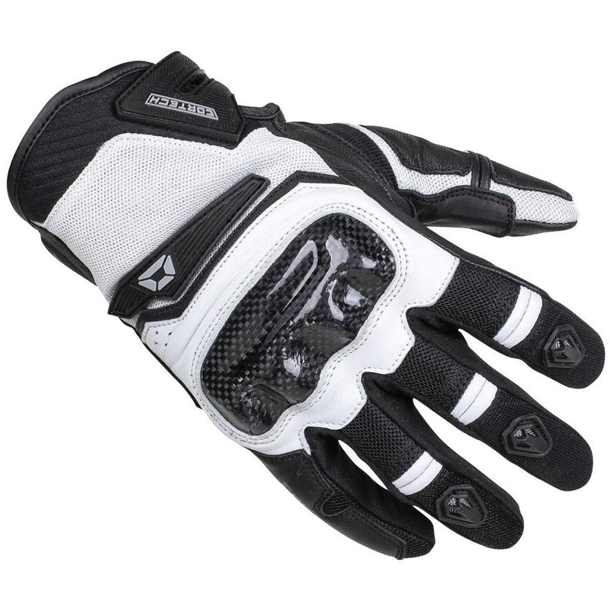 Cortech Sonic-Flo Gloves-Black/White