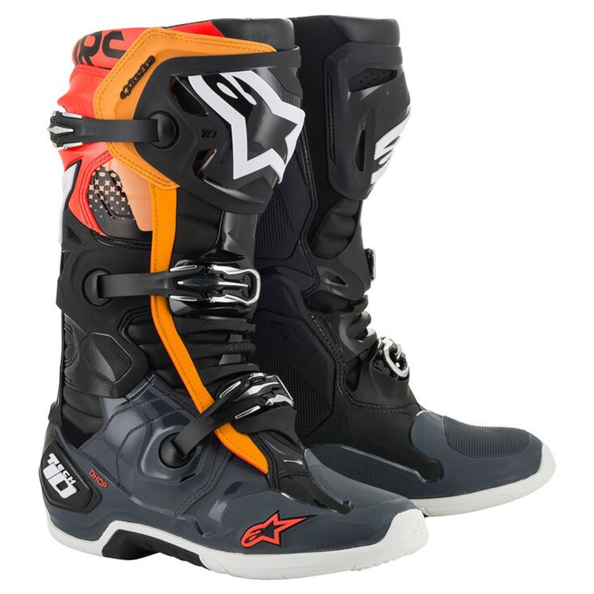 Alpinestars Tech 10 Boots-Black/Orange