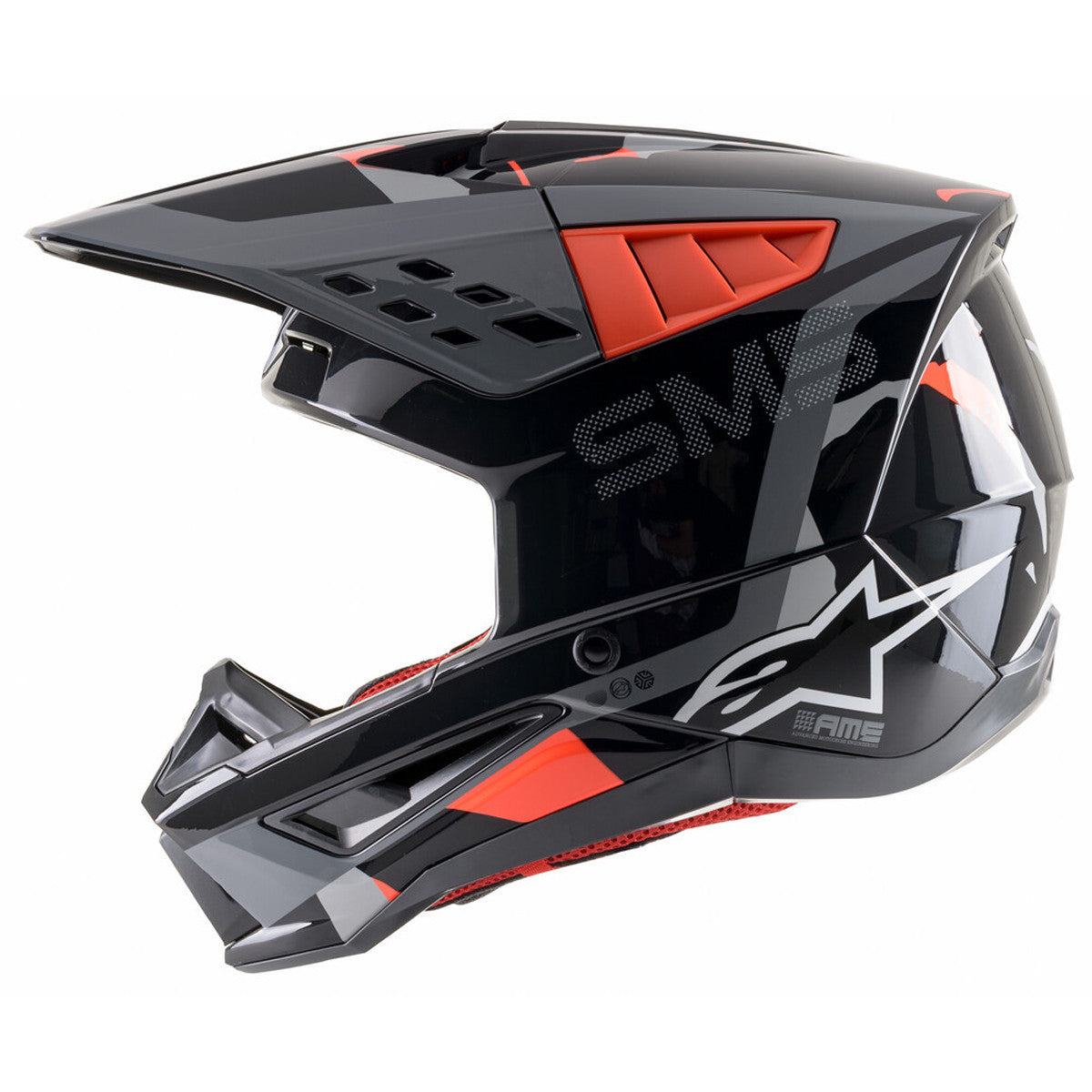 Alpinestars M5 Rover Helmet-Black/Red