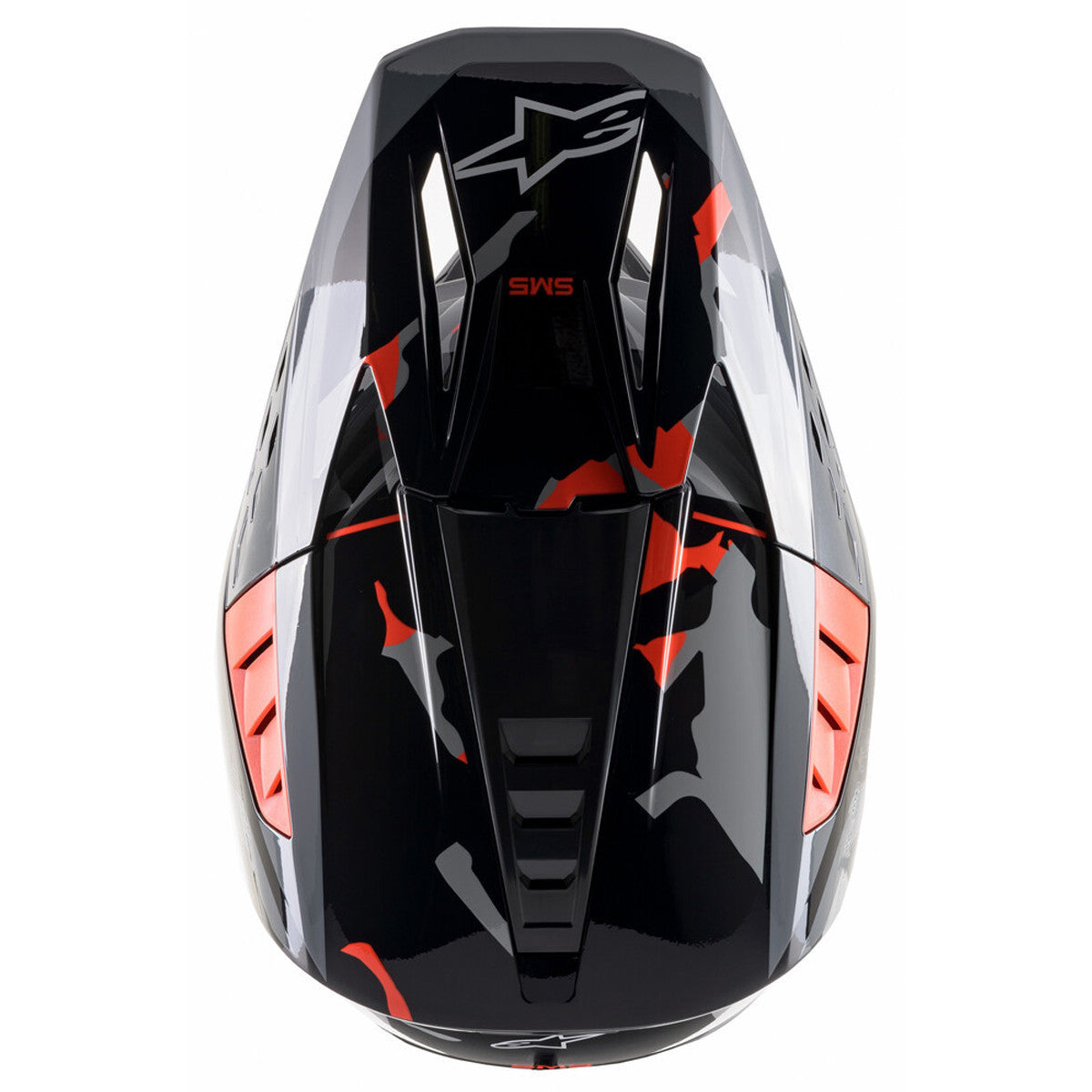 Alpinestars M5 Rover Helmet-Black/Red-Top