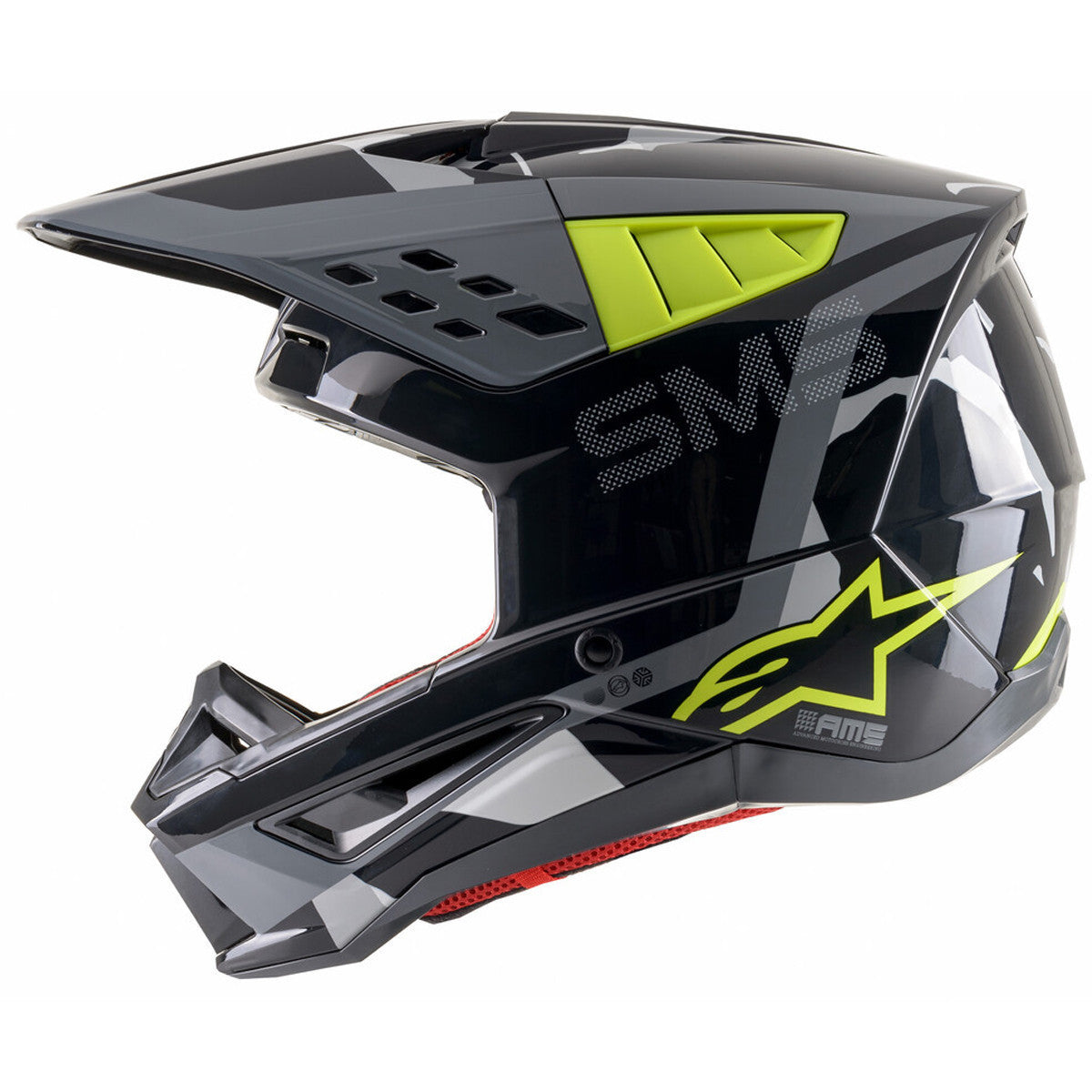 Alpinestars M5 Rover Helmet-Black/Yellow