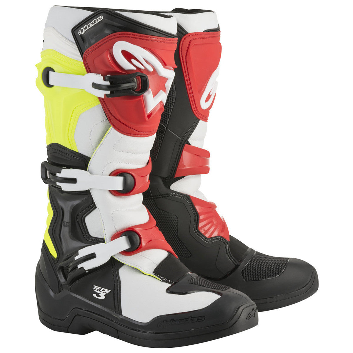 Alpinestars Tech 3 Boots-White/Yellow