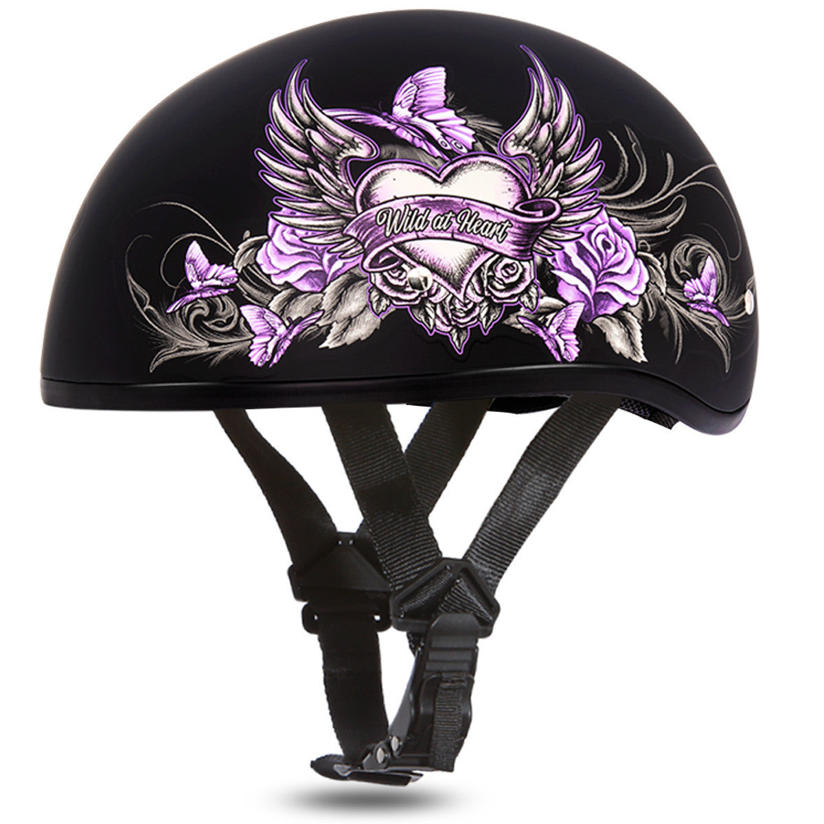 Daytona Women's Skull Cap Wild At Heart Helmet