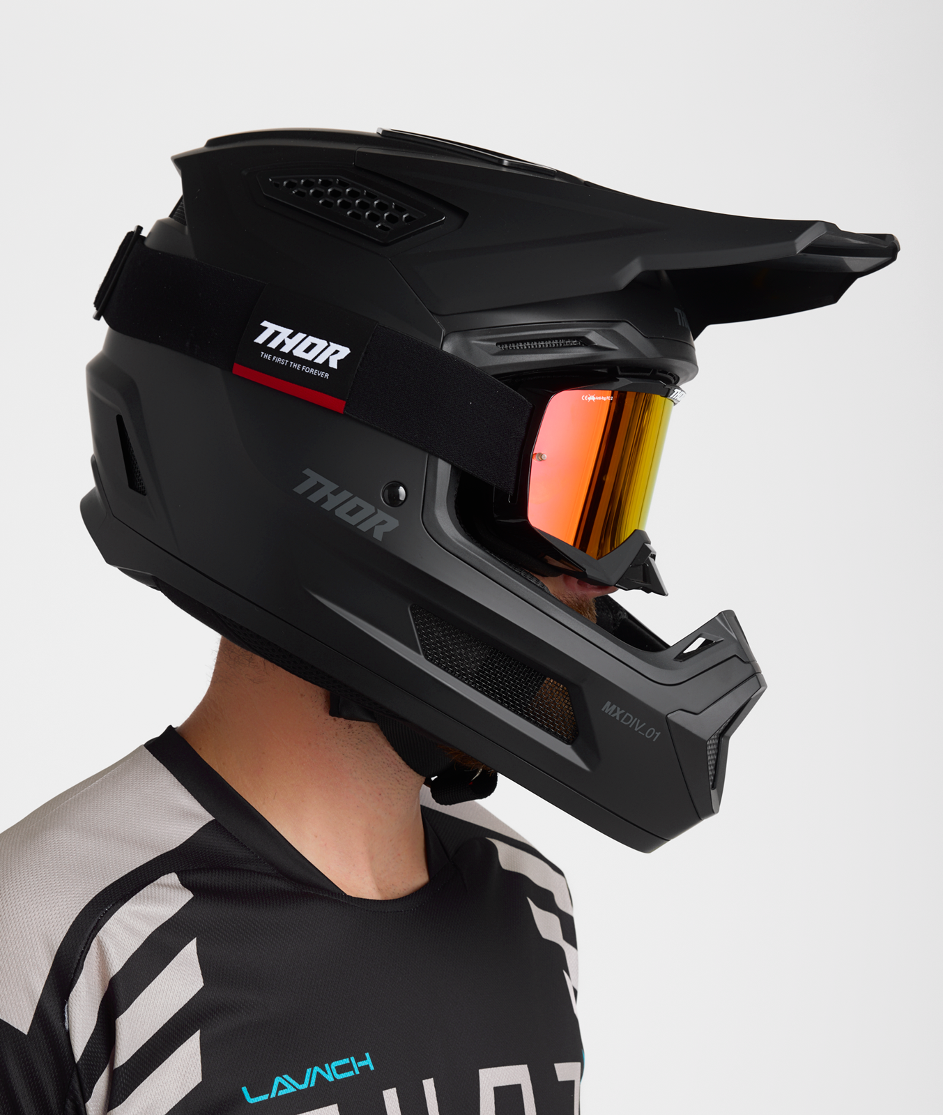 Thor Fleet Solid MX Motorcycle Helmet