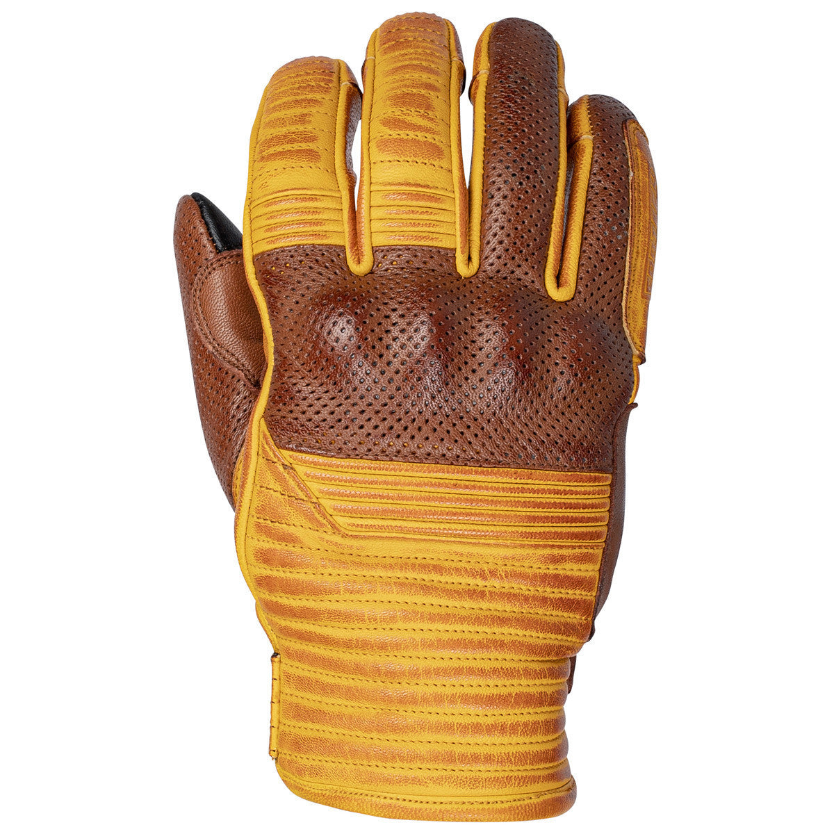 Cortech Bully Mens Leather Motorcycle Gloves-Gold