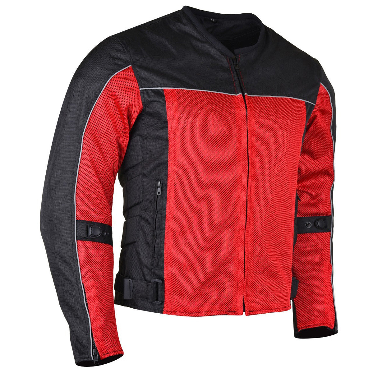 Vance Velocity 3-Season Mesh Motorcycle Jacket with CE Armor & Removeable Liner.