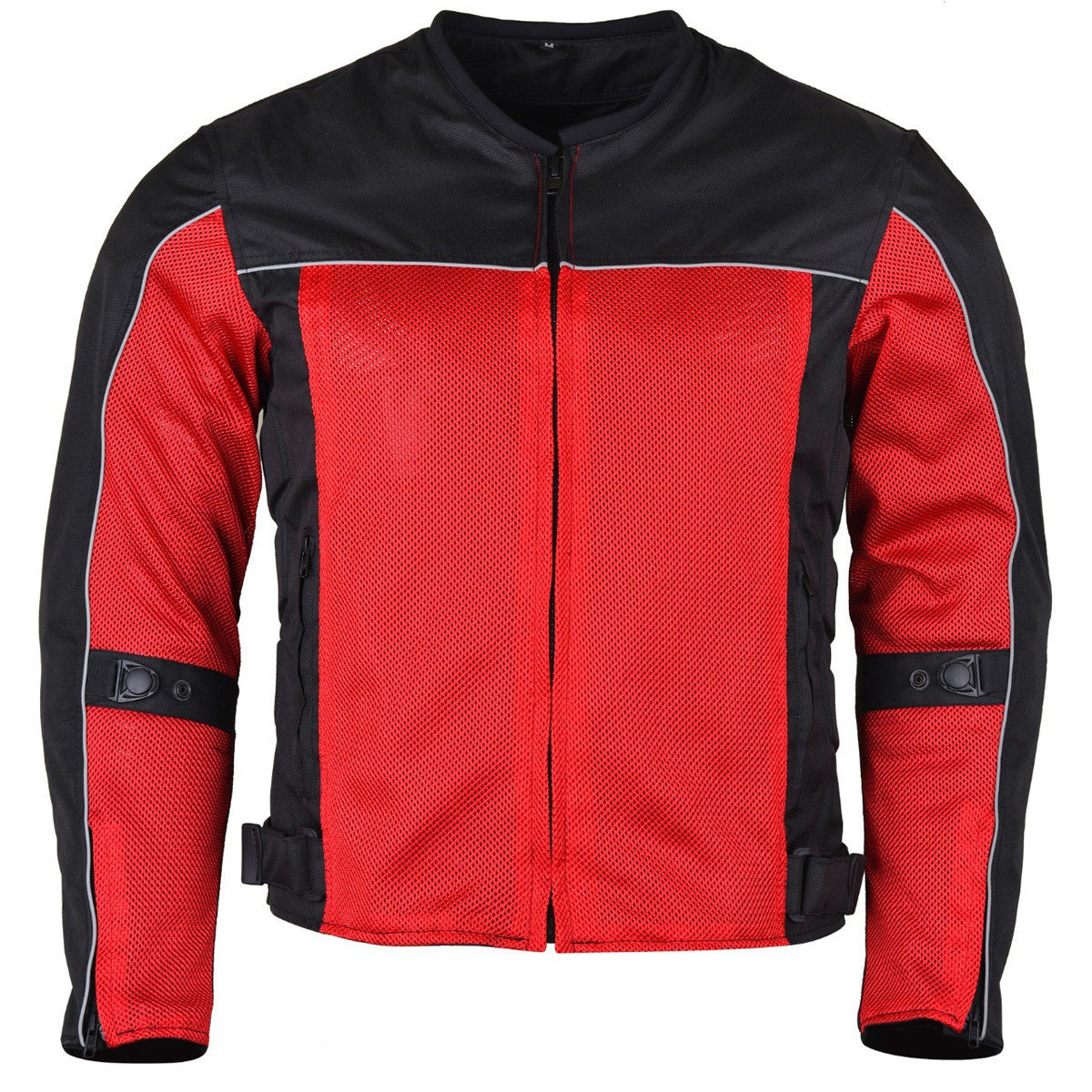 Advanced Vance VL1626 'Velocity' Waterproof 3-Season Mesh/Textile CE Armor Motorcycle Jacket -Front View