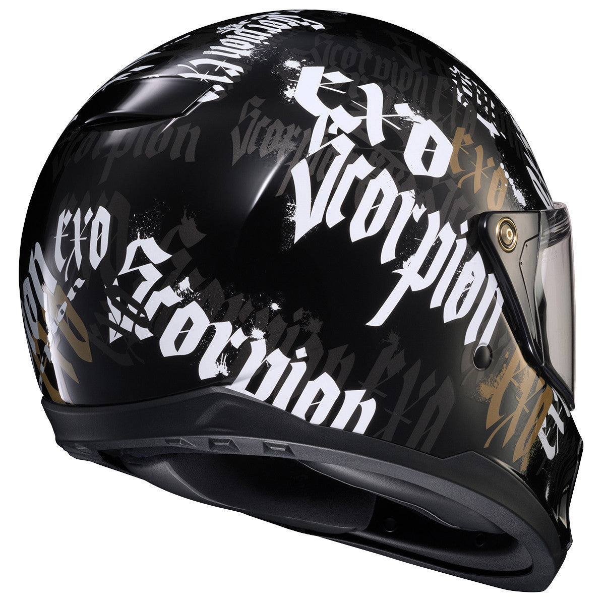 Scorpion EXO-HX1 Blackletter Helmet-Rear-View