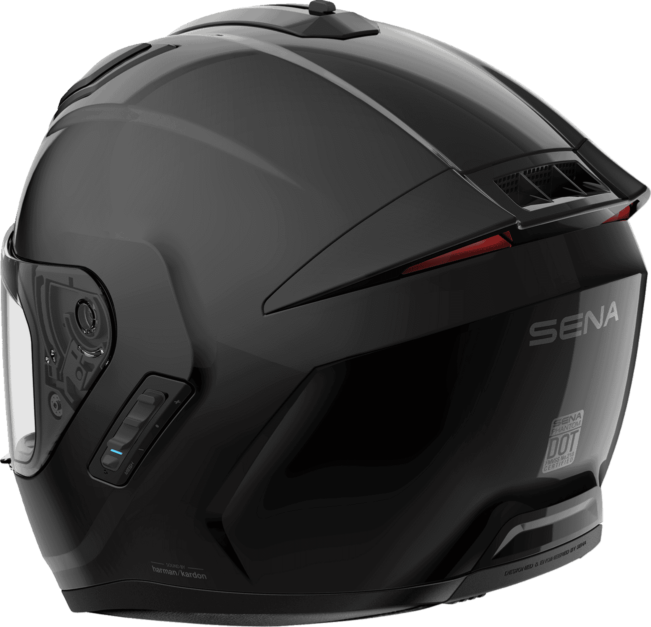 Sena Phantom Full Face Smart Motorcycle Bluetooth Helmet