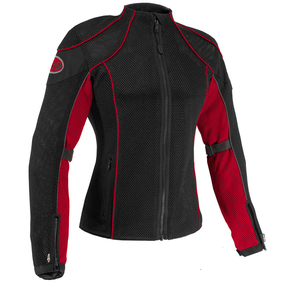 Joe Rocket Majestic Womens Textile Motorcycle Jacket - Black/Red