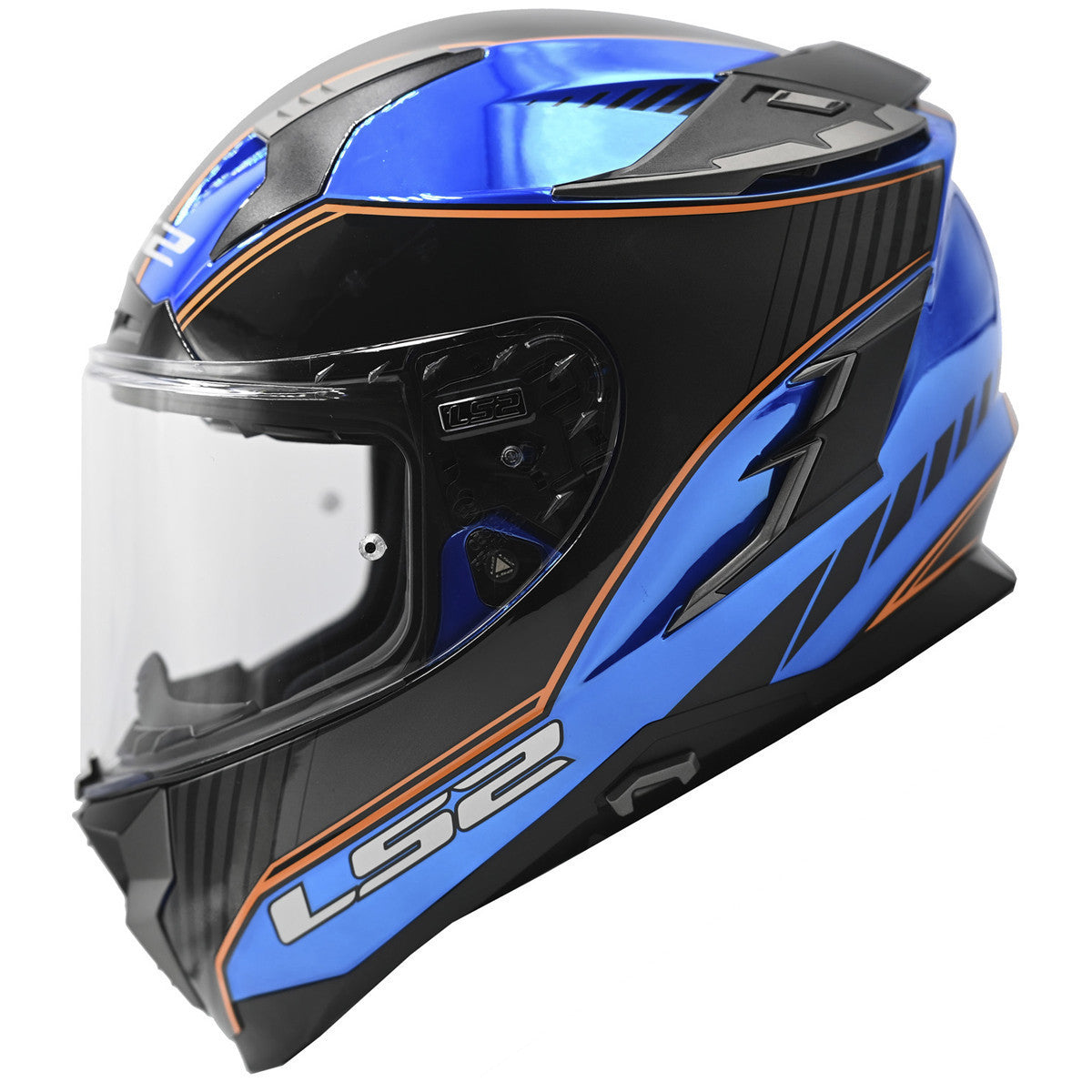 LS2 Challenger GT Boss Helmet-Black/Blue