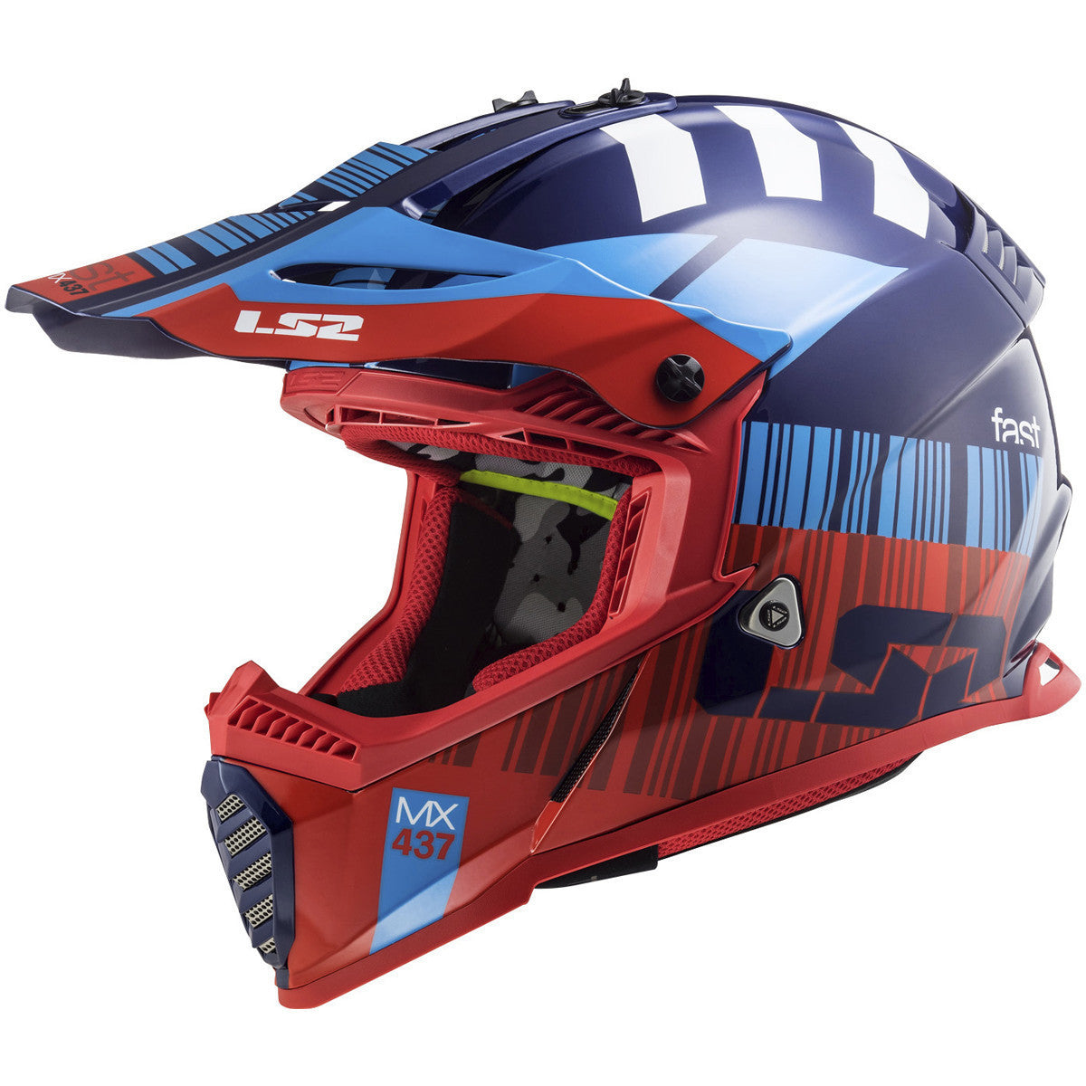 LS2 Gate Xcode Helmet-Blue/Red