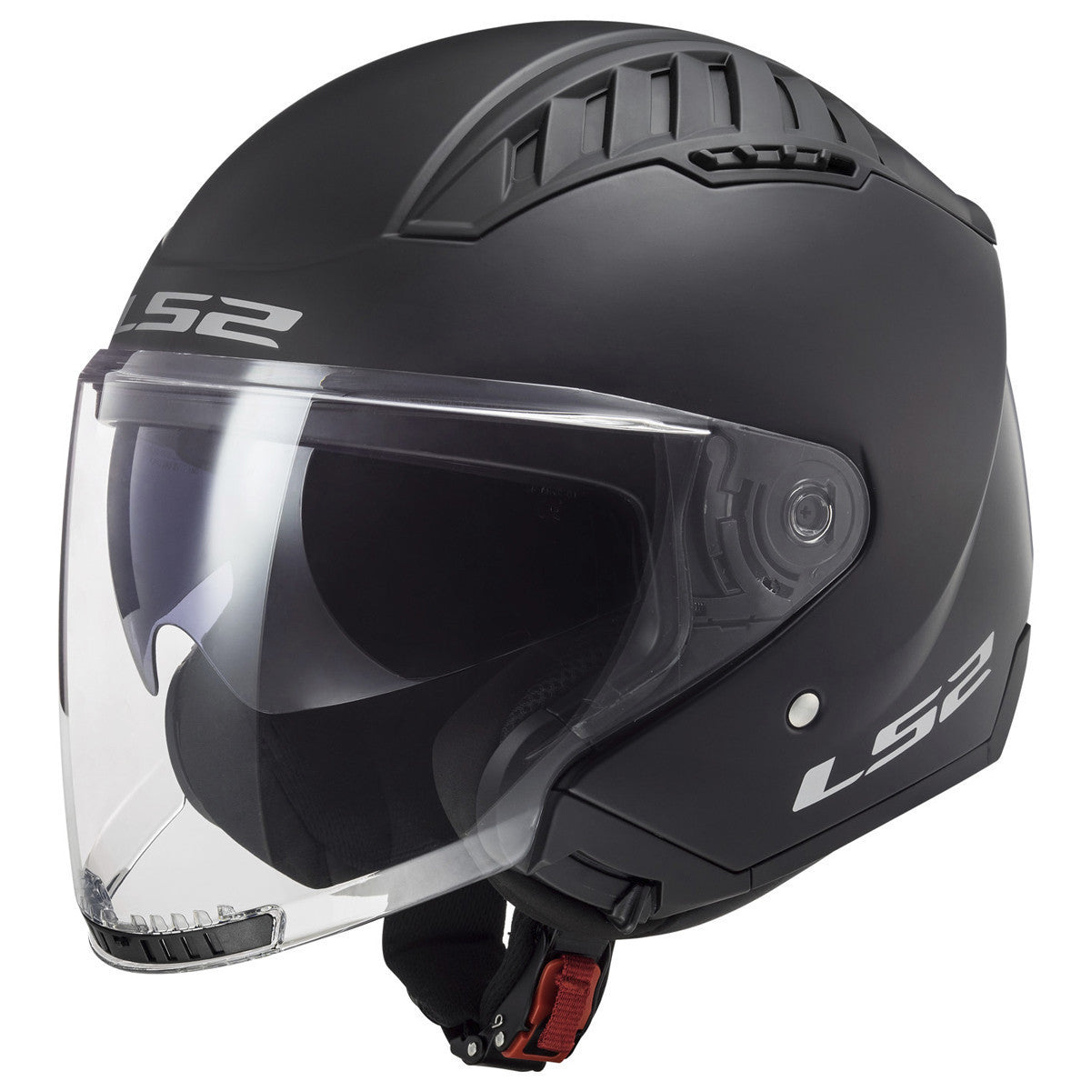 LS2 Copter Helmet-Matte Black