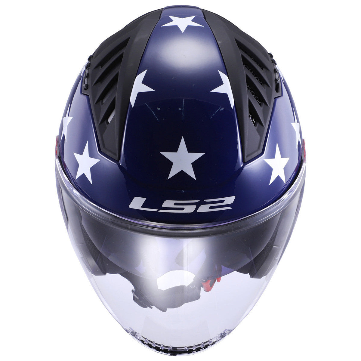 LS2 Copter American Helmet-Top-View