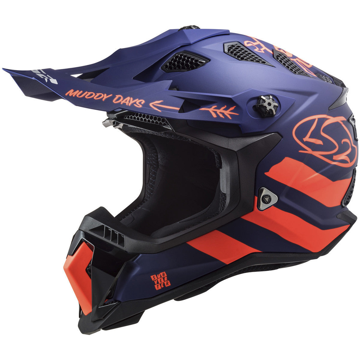 LS2 Subverter Evo Cargo Helmet-Blue/Orange